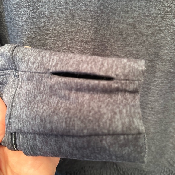 Lululemon Lead The Pack Hoodie Women’s Size 8 Navy Heathered Stretch Athletic - Picture 2 of 9